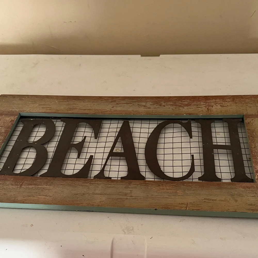 (2) Beach and Relax Wall Decor Signs Rustic - Picture 6 of 12